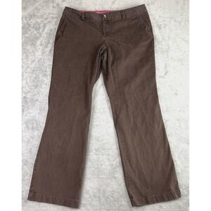 Dockers Women's 16 Med Brown Chino Khaki Pants Preppy Grunge Street Work